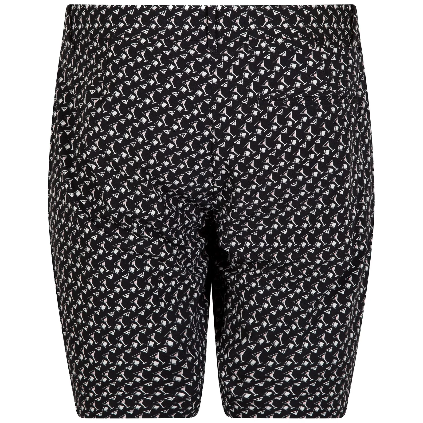 9-Inch Tailored Fit Stretch Golf Trunks Polo Black Tux And Tinis - SS24