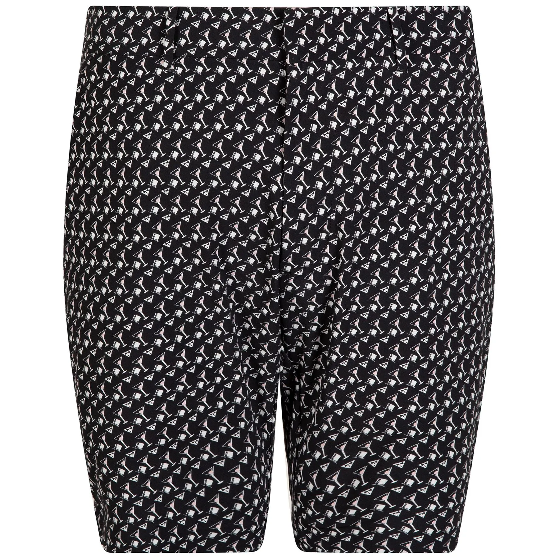 9-Inch Tailored Fit Stretch Golf Trunks Polo Black Tux And Tinis - SS24
