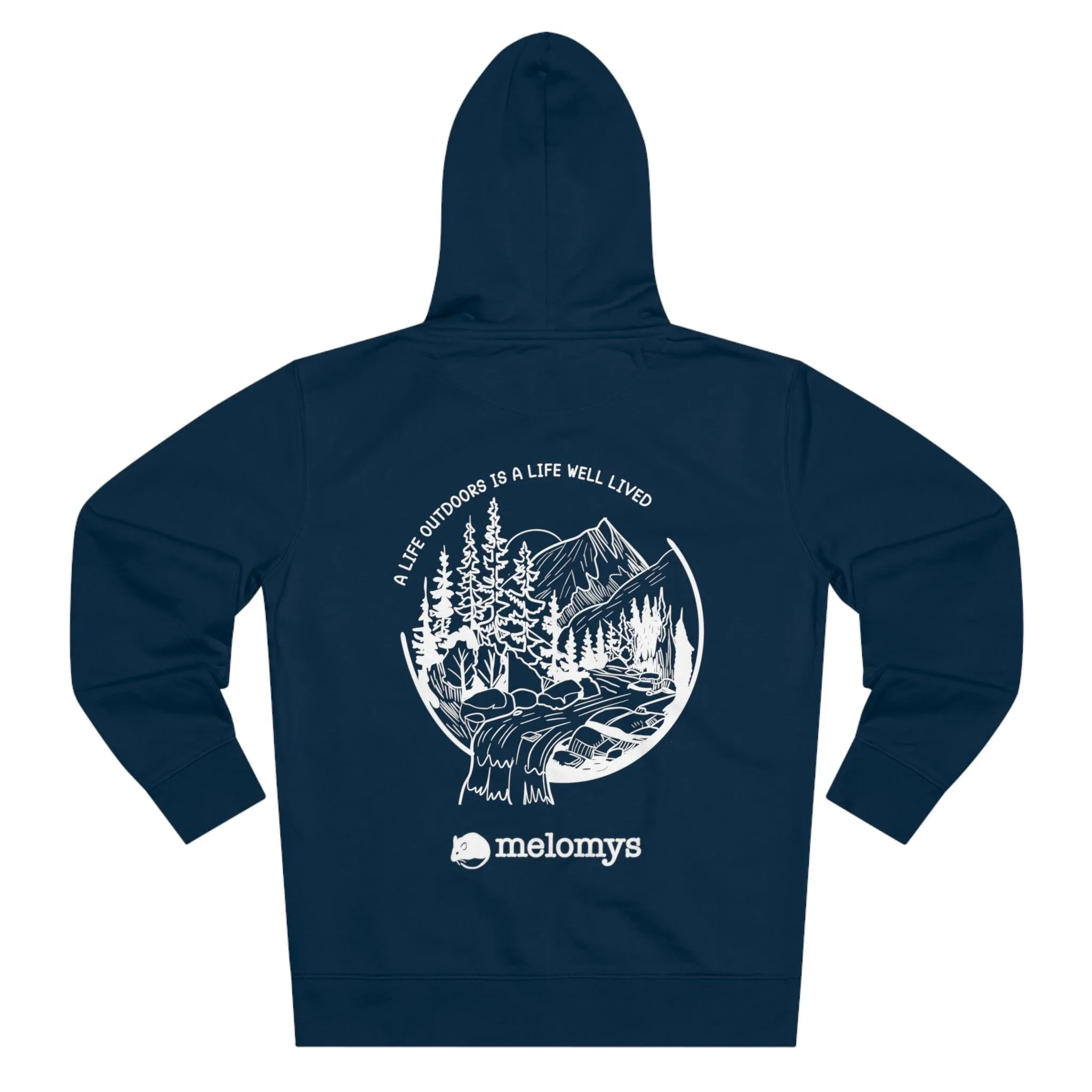 A Life Outdoors Is A Life Well Lived Zipper Hoodie