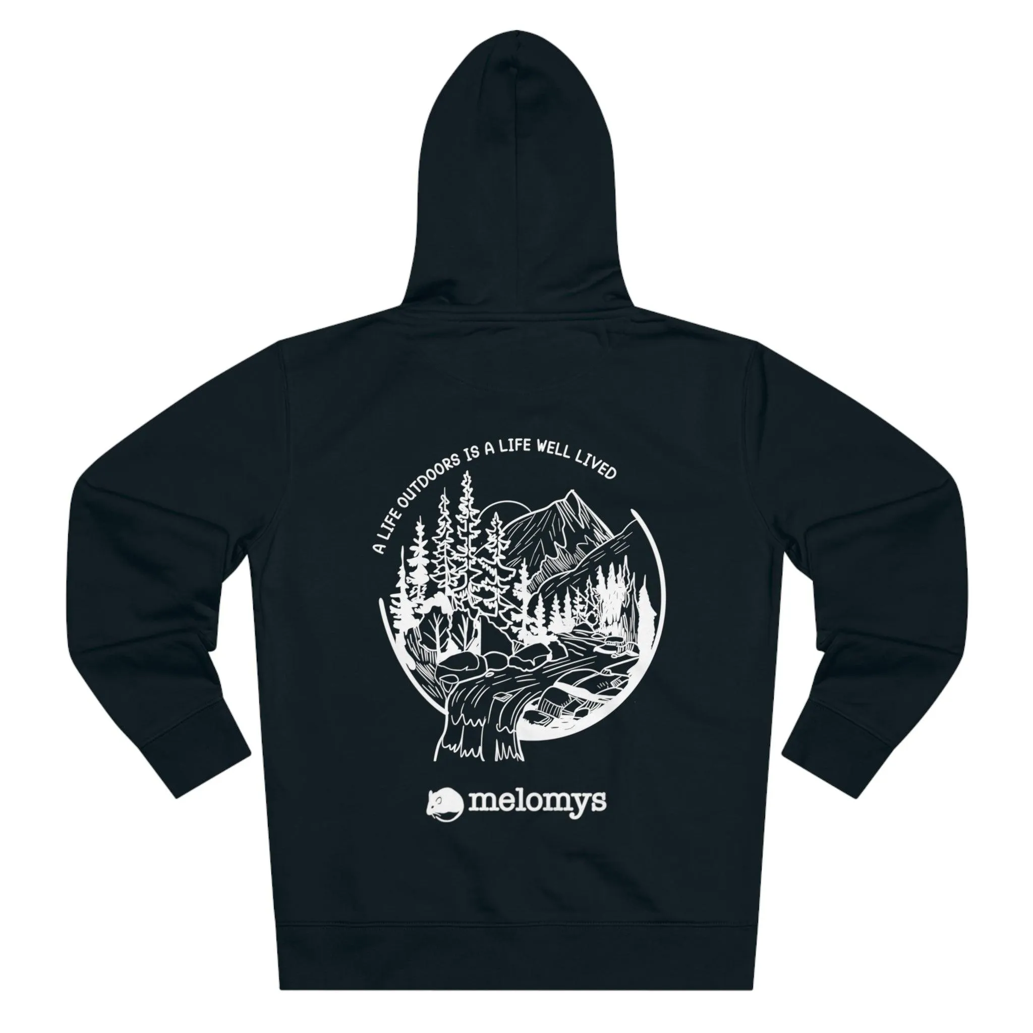 A Life Outdoors Is A Life Well Lived Zipper Hoodie