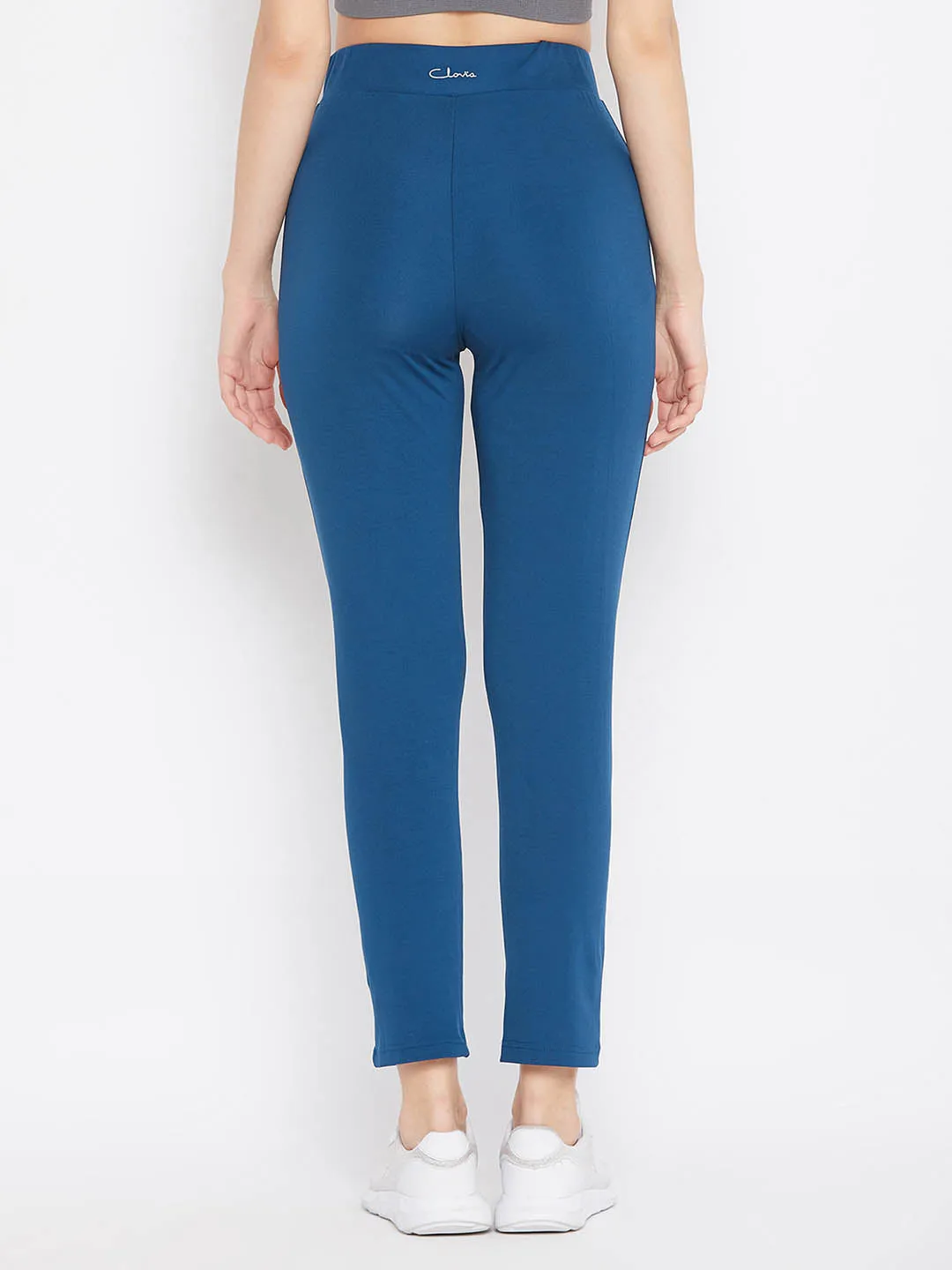 Activewear Ankle Length Tights In Blue