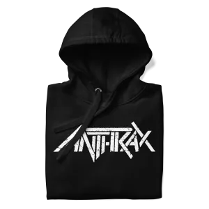 Anthrax - White Core Logo Hoodie
