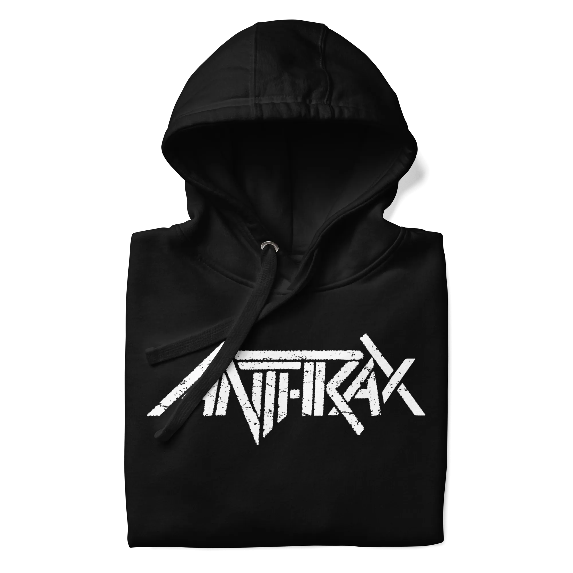 Anthrax - White Core Logo Hoodie