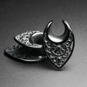 Black PVD Regal Shield Saddle Ear Weight