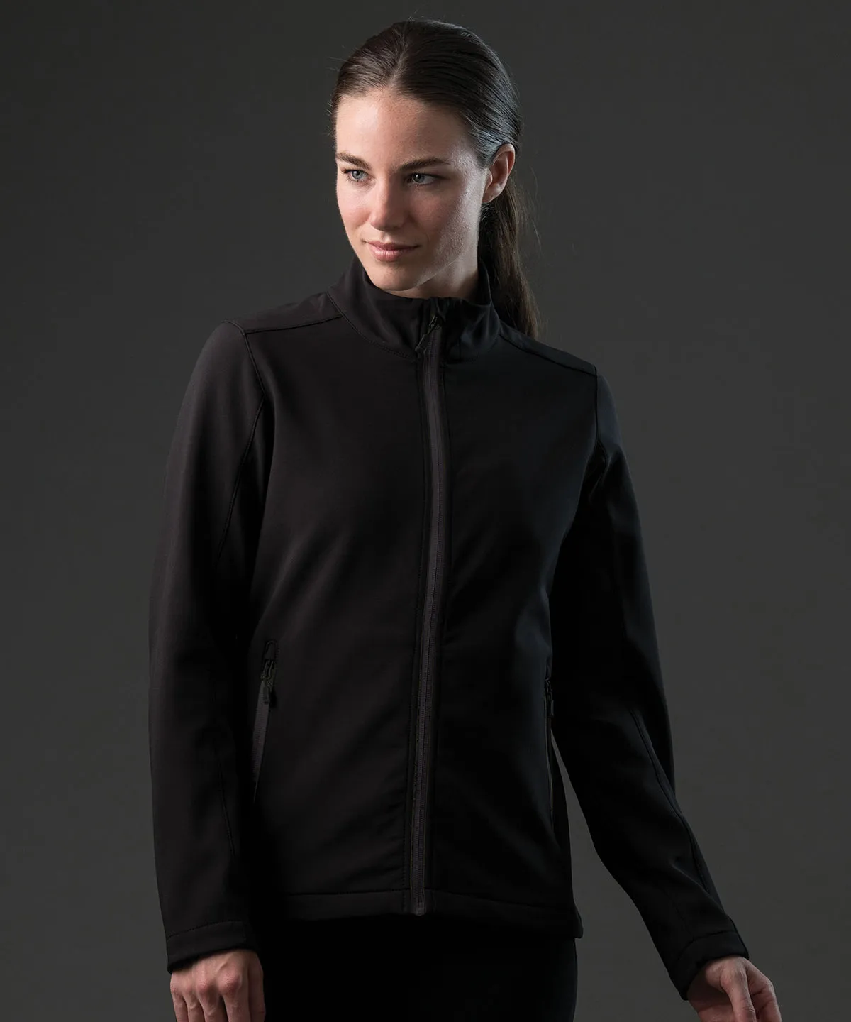 Black/Carbon - Women's Orbiter softshell jacket