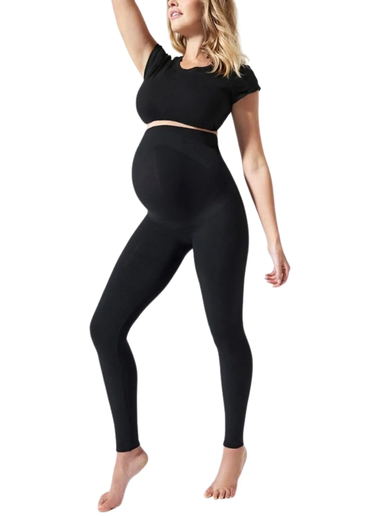 BLANQI Maternity Belly Support Leggings - Black