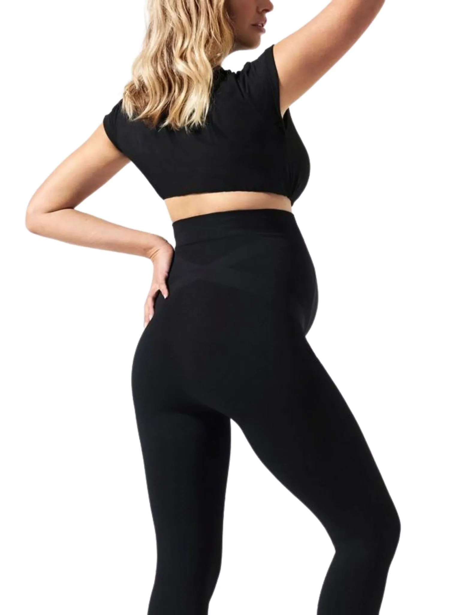 BLANQI Maternity Belly Support Leggings - Black