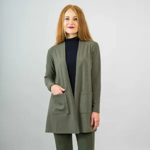 Blue Sky Pauline Jacket Cardigan Yarn Dye Khaki