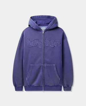 Butter Goods - Mineral Wash Zip Hood - Prussian