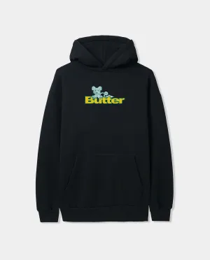 Butter Goods - Rat Logo Pullover Hood - Black