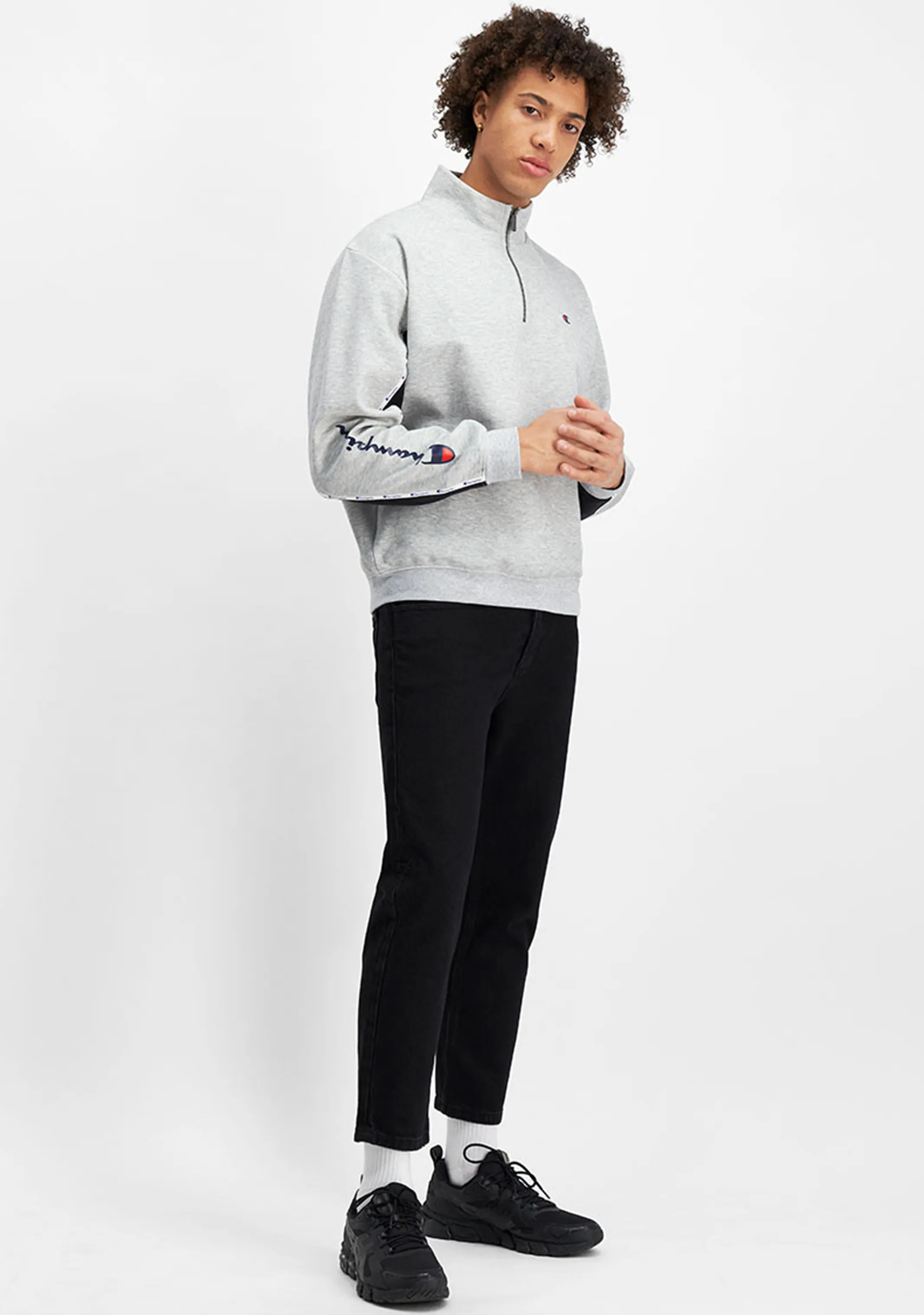Champion Mens Rochester Athletic Quarter Zip <BR> AW8PN A3R