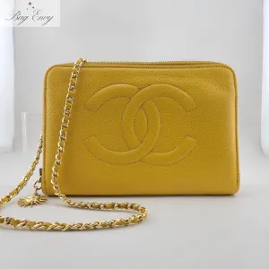 CHANEL Caviar Timeless Zip Organizer