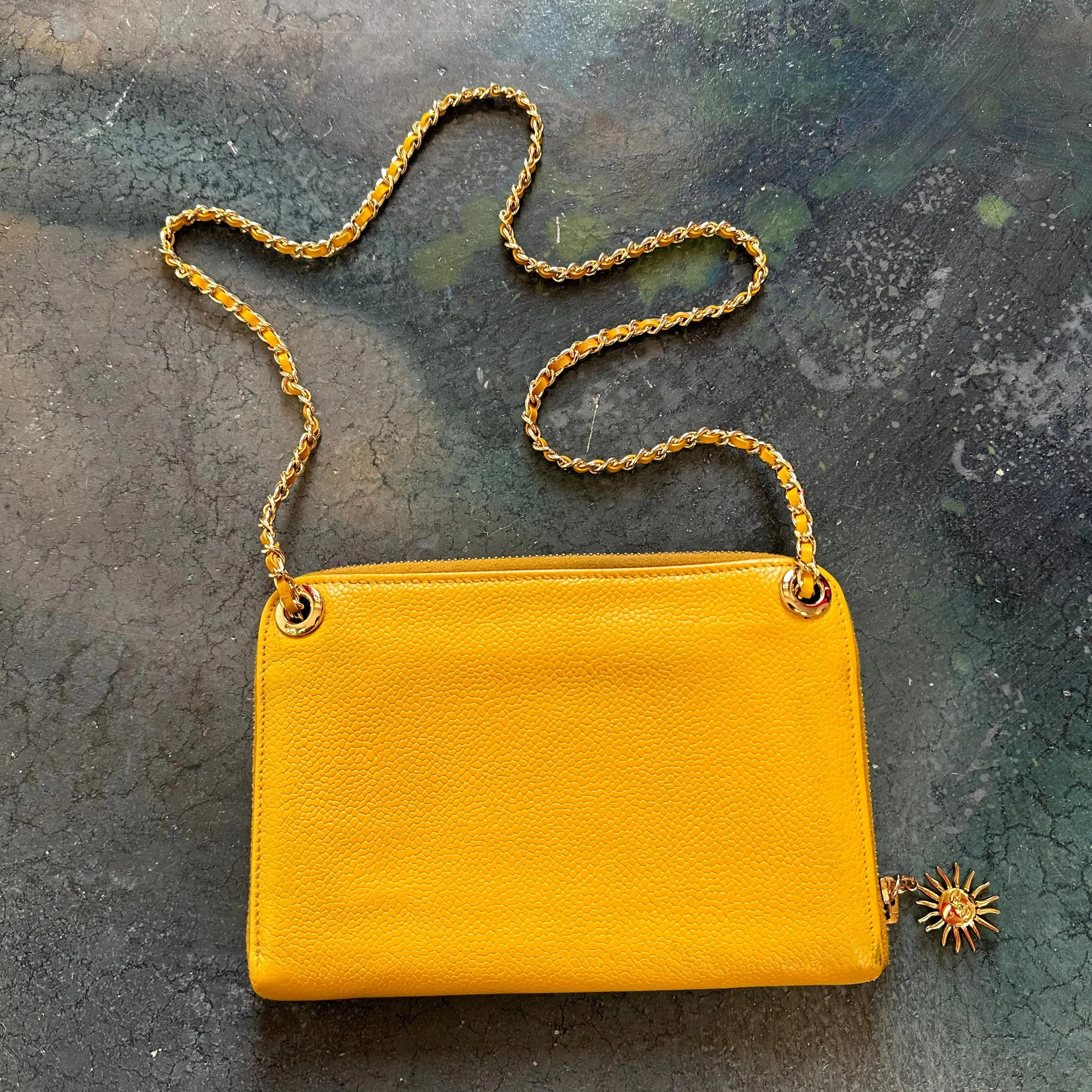 CHANEL Caviar Timeless Zip Organizer