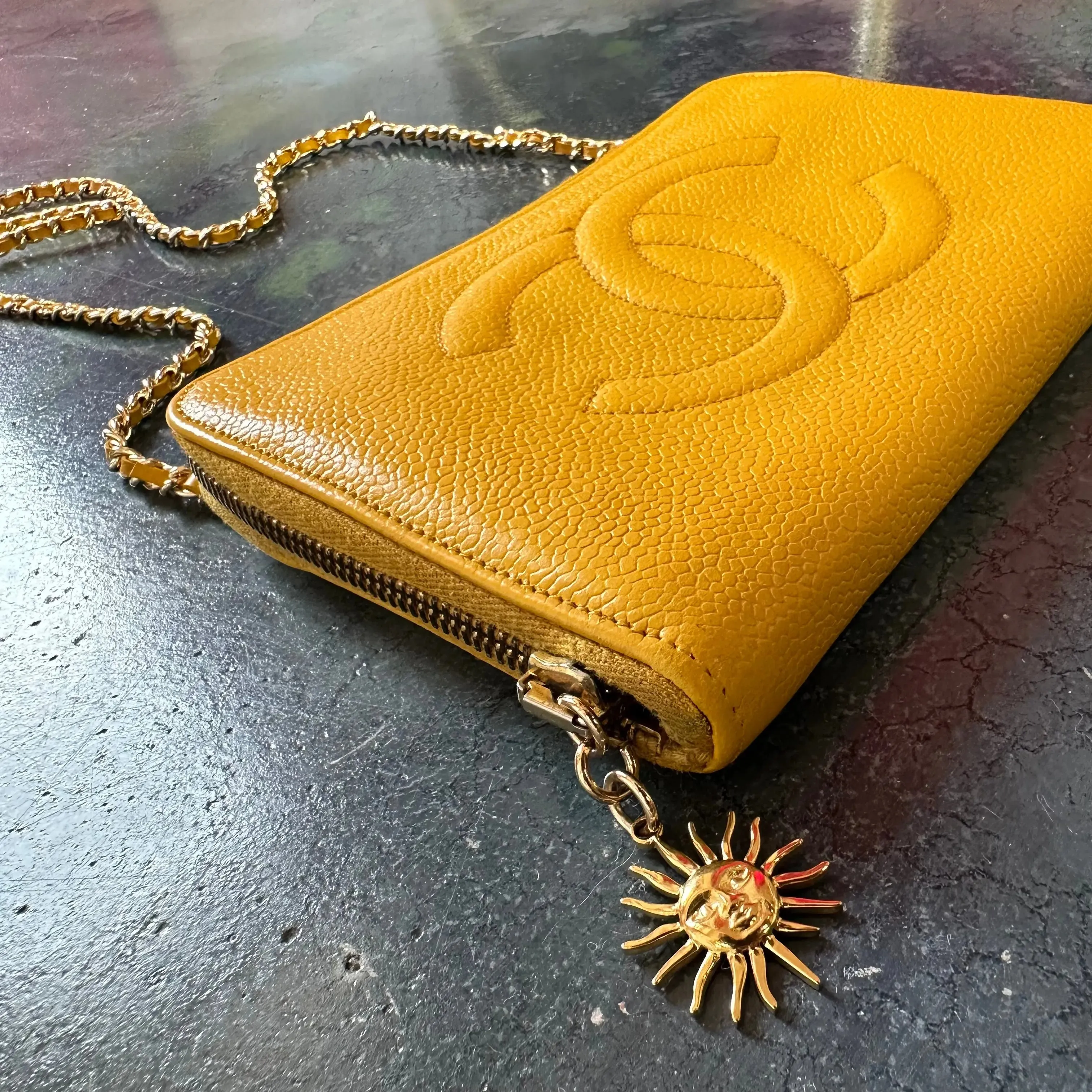 CHANEL Caviar Timeless Zip Organizer