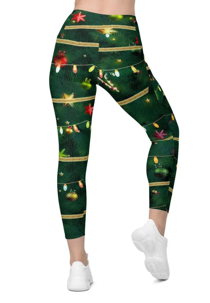 Christmas Tree Leggings With Pockets