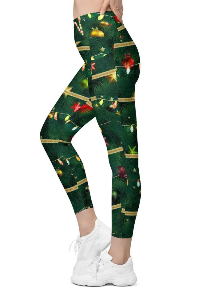 Christmas Tree Leggings With Pockets