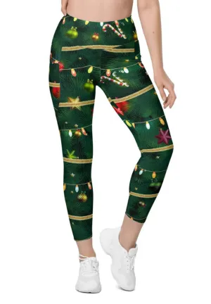 Christmas Tree Leggings With Pockets