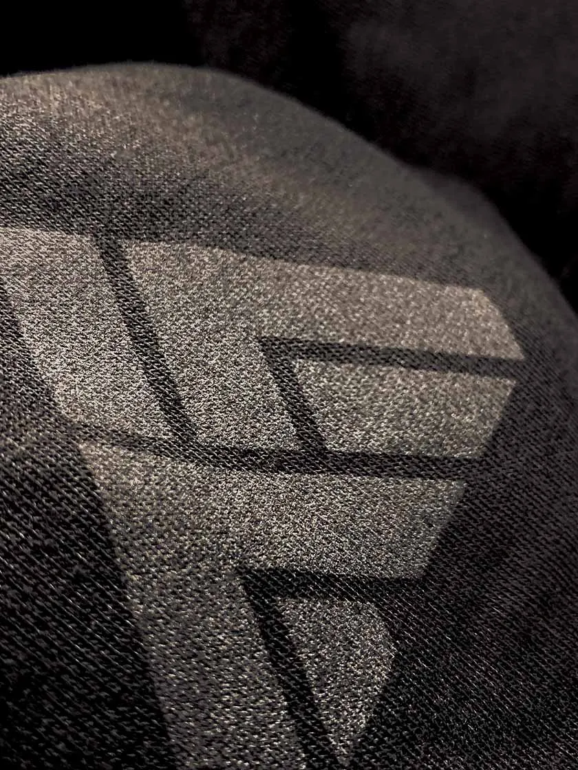 Classic Blackout logo Cropped Hoodie - Womens