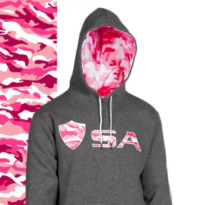 Classic Lined Hoodie| Pink Military Camo PreOrder