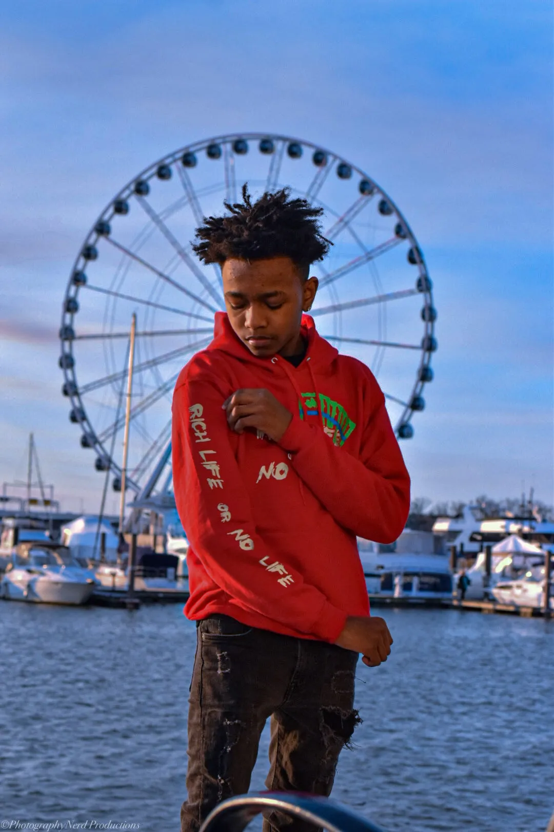 Classic Red “Rich Life” Hoodie