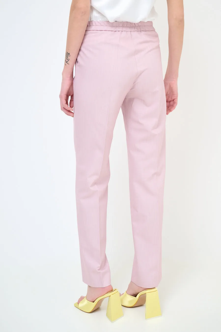 Classic straight leg tailored trousers wholesale