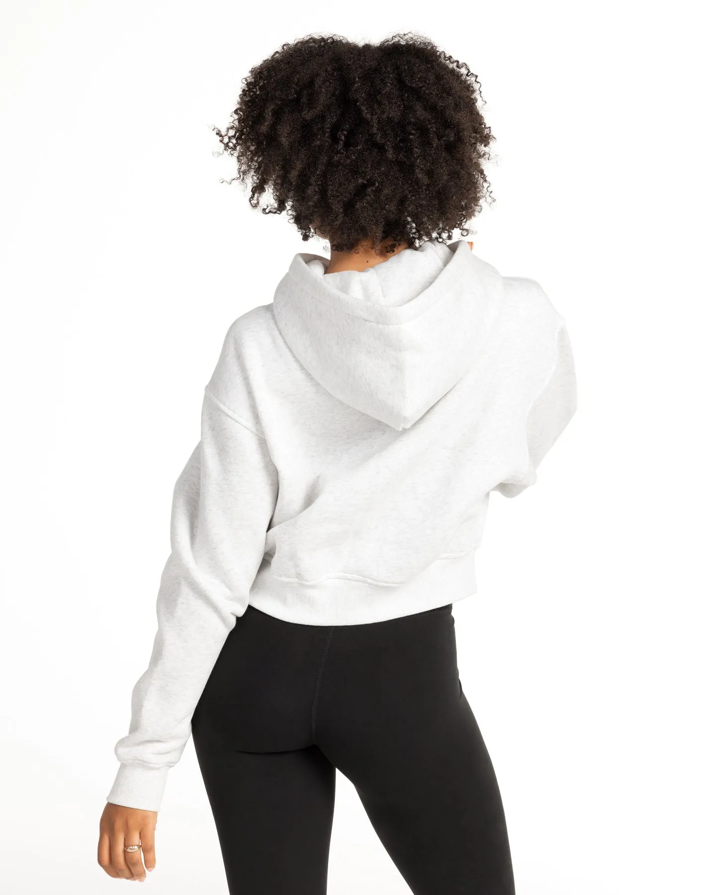Cropped Classic Zip Through - Polar Grey