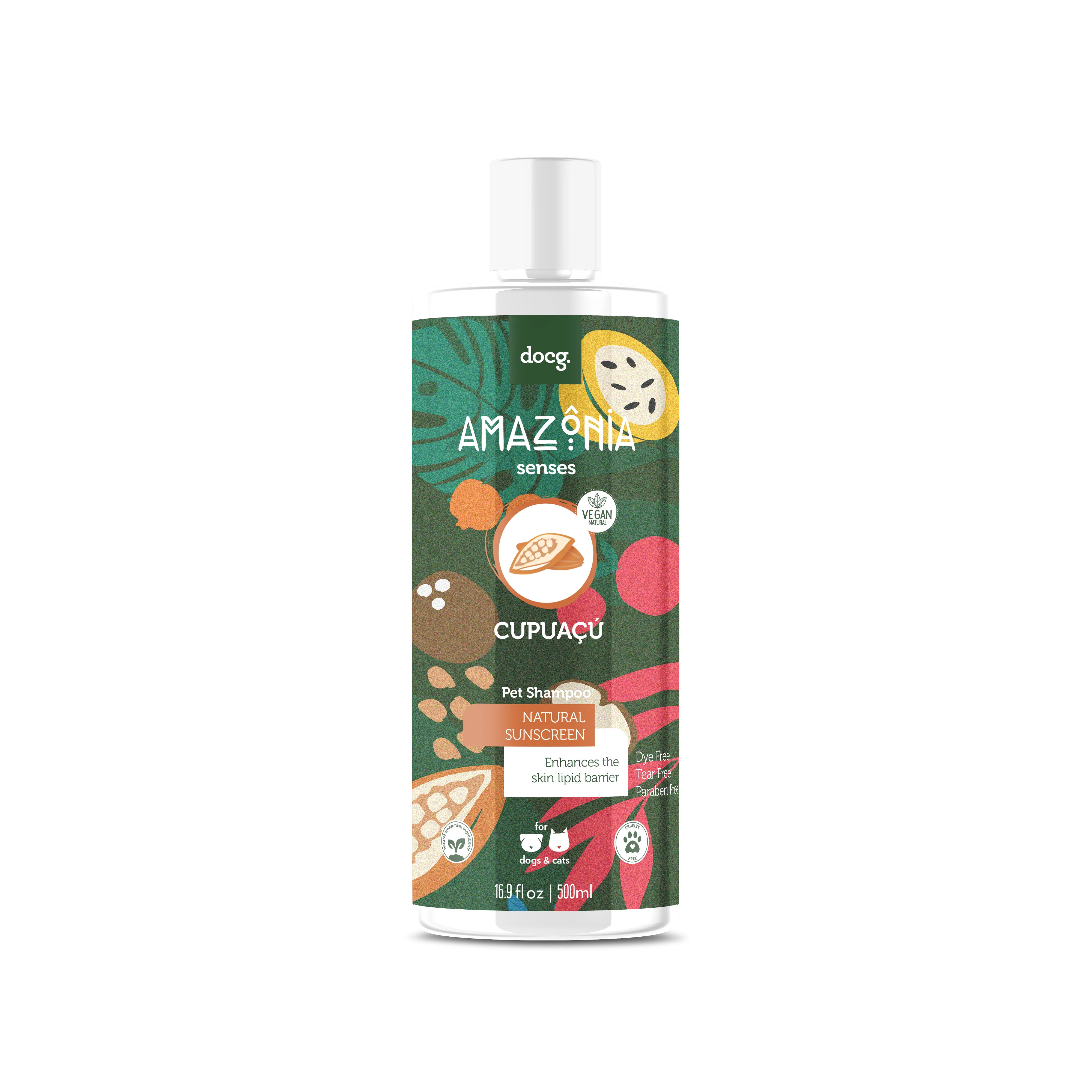 Cupuaçu shampoo natural sunscreen 500ml