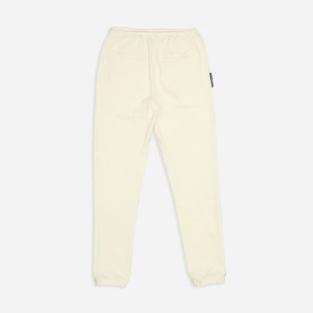 Dice Fleece Sweatpants Cream