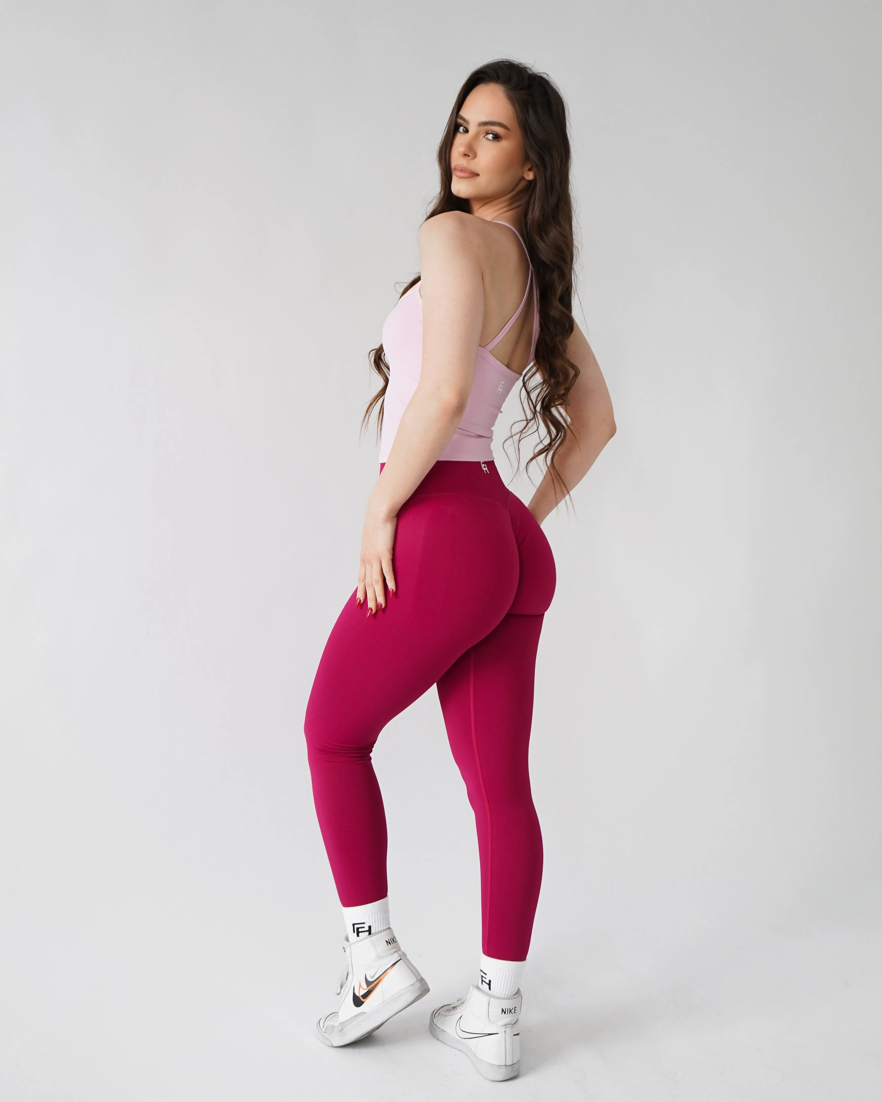 Enhance Contour Leggings 27" - Pomegranate