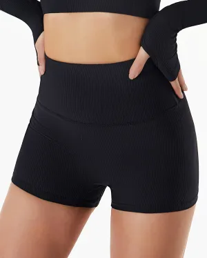 Eryn Seamless Shorts - Black
