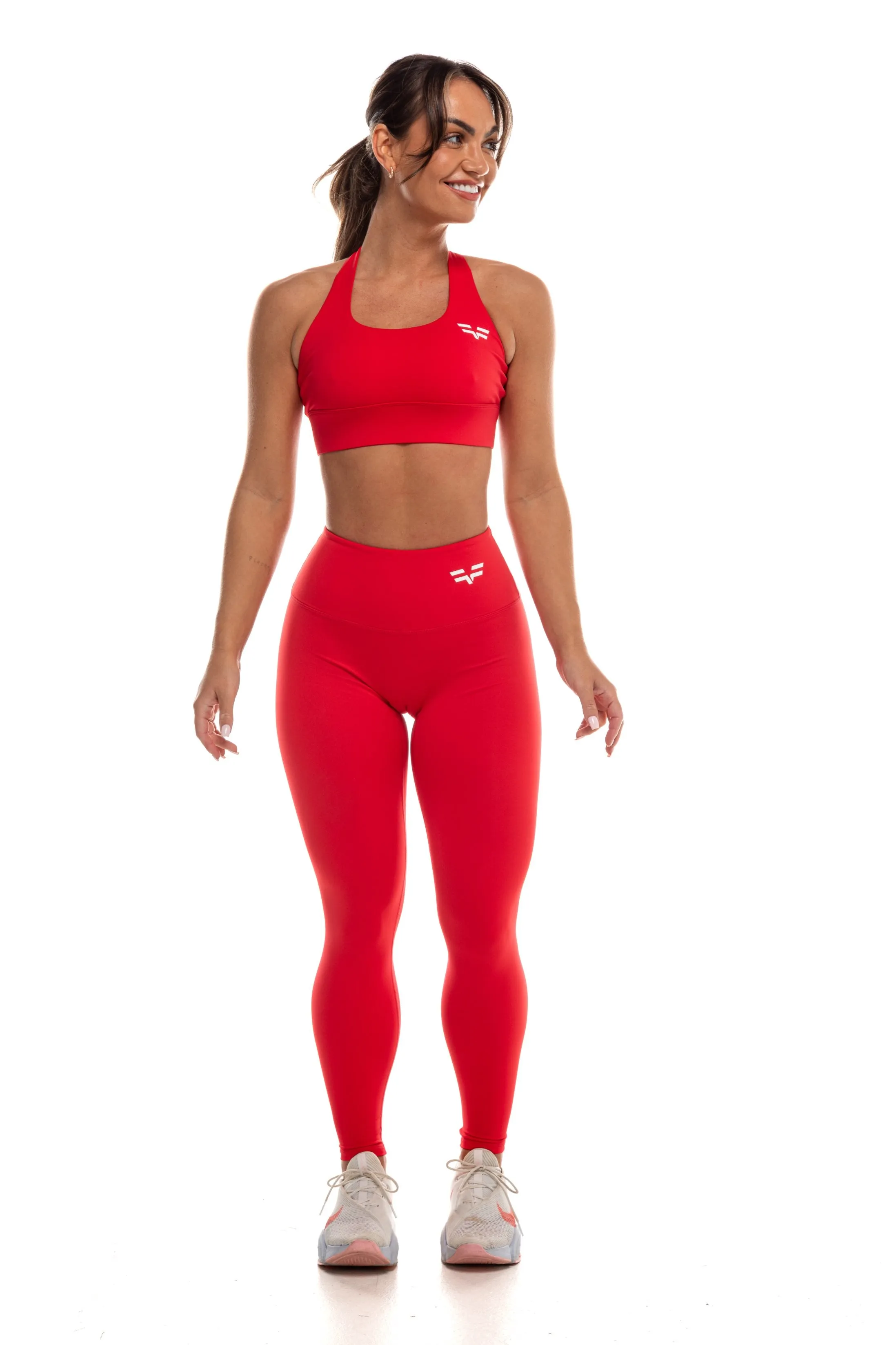 GymFreak Women's Vision Leggings - Red