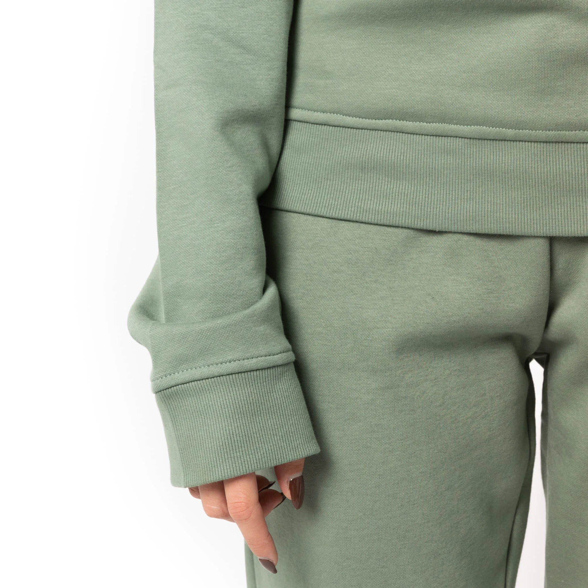 HERO-1020 Unisex Blank Crewneck Sweatshirt - Dusty Green