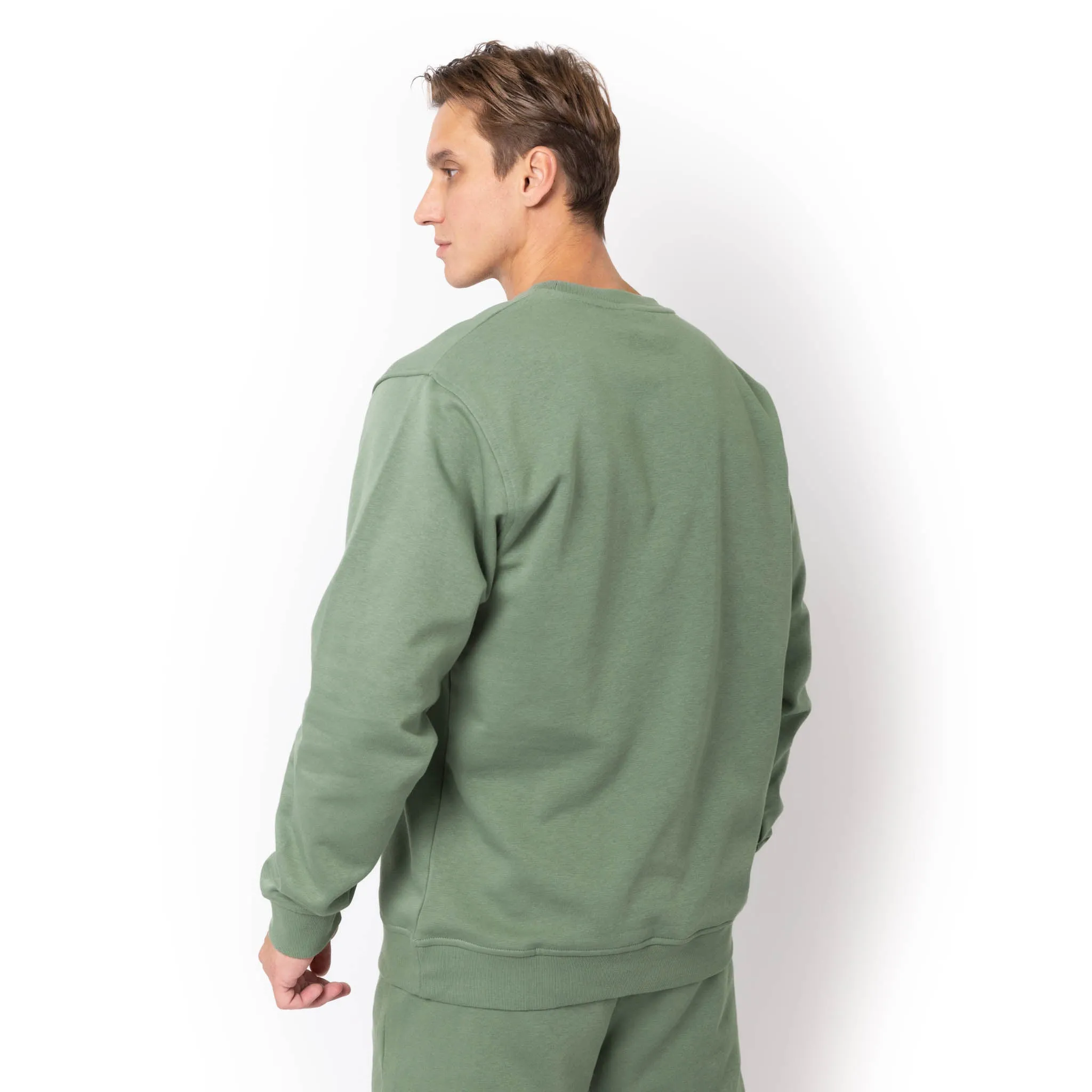 HERO-1020 Unisex Blank Crewneck Sweatshirt - Dusty Green