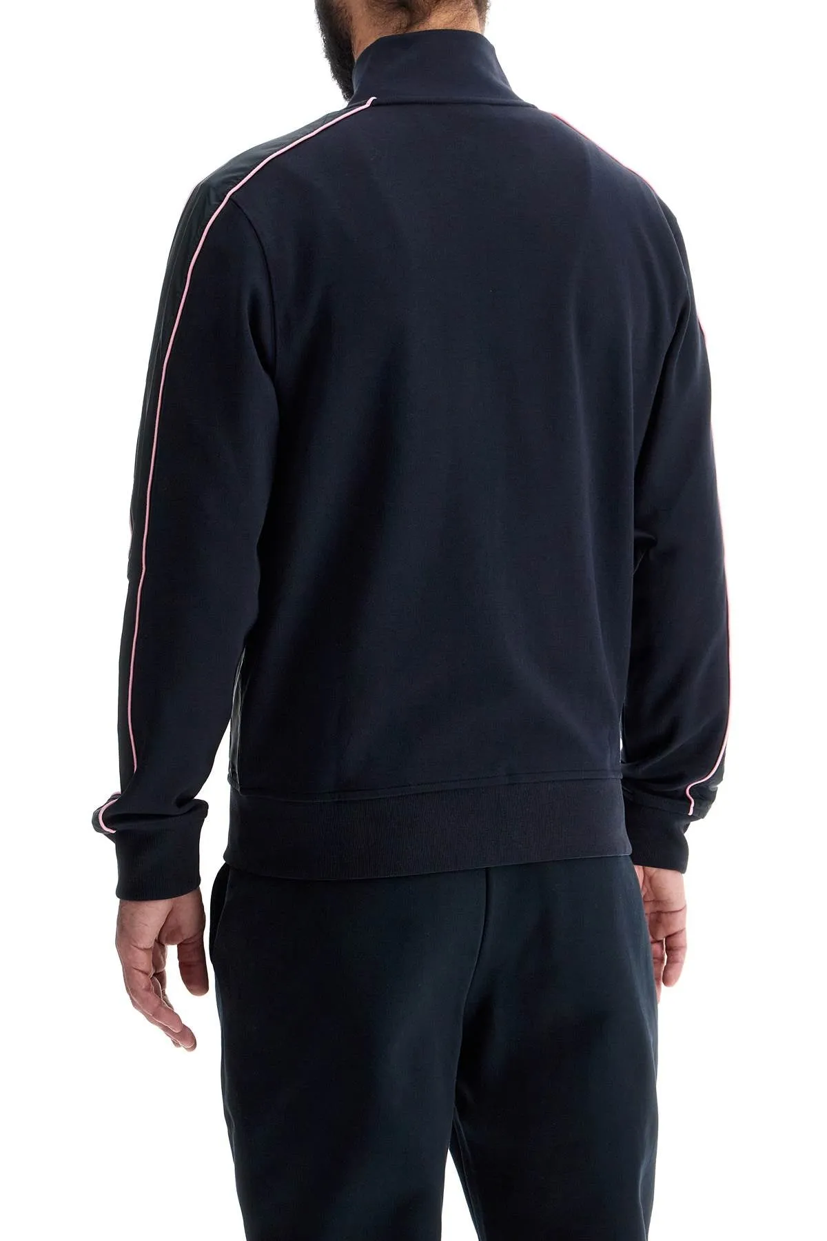 High Collar Zip-Up Fleece Sweatshirt