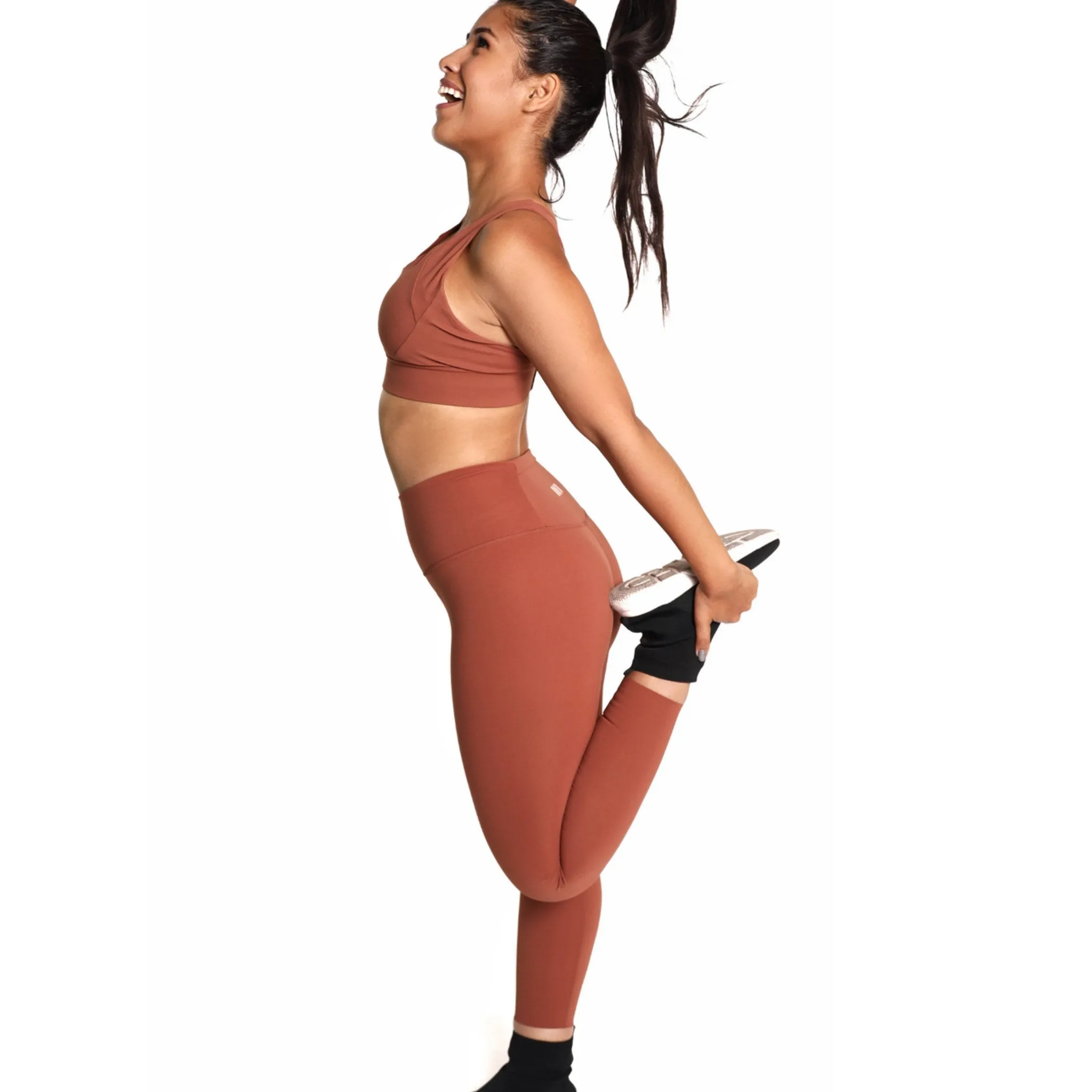 HIGH WAIST TUMMY SUPPORT LEGGINGS - AUTUMN