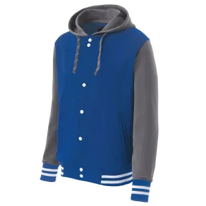 Holloway Men's Royal/Graphite/White Poly/Cotton Fleece Accomplish Jacket