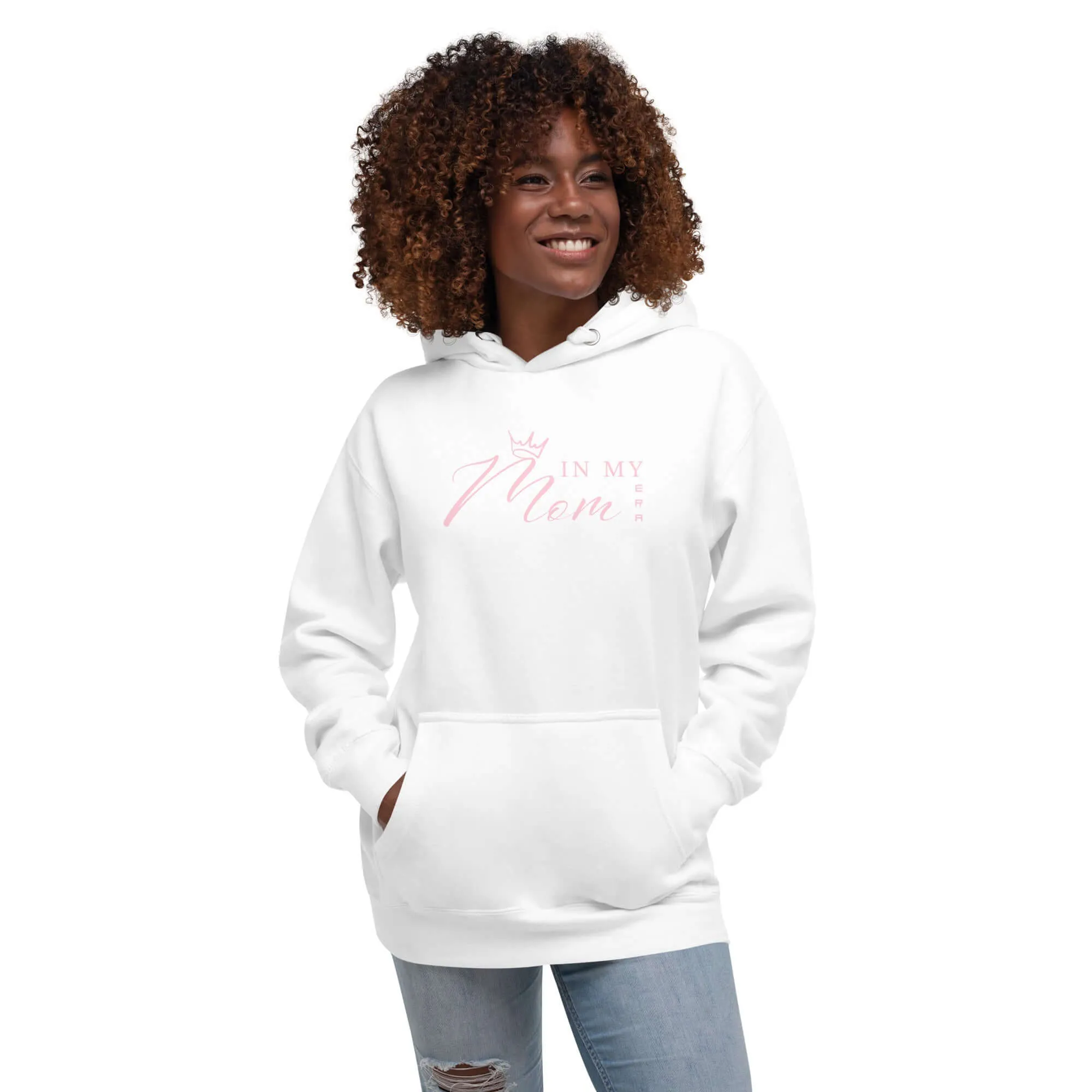 In My Mom Era Quote Graphic Unisex Hoodie