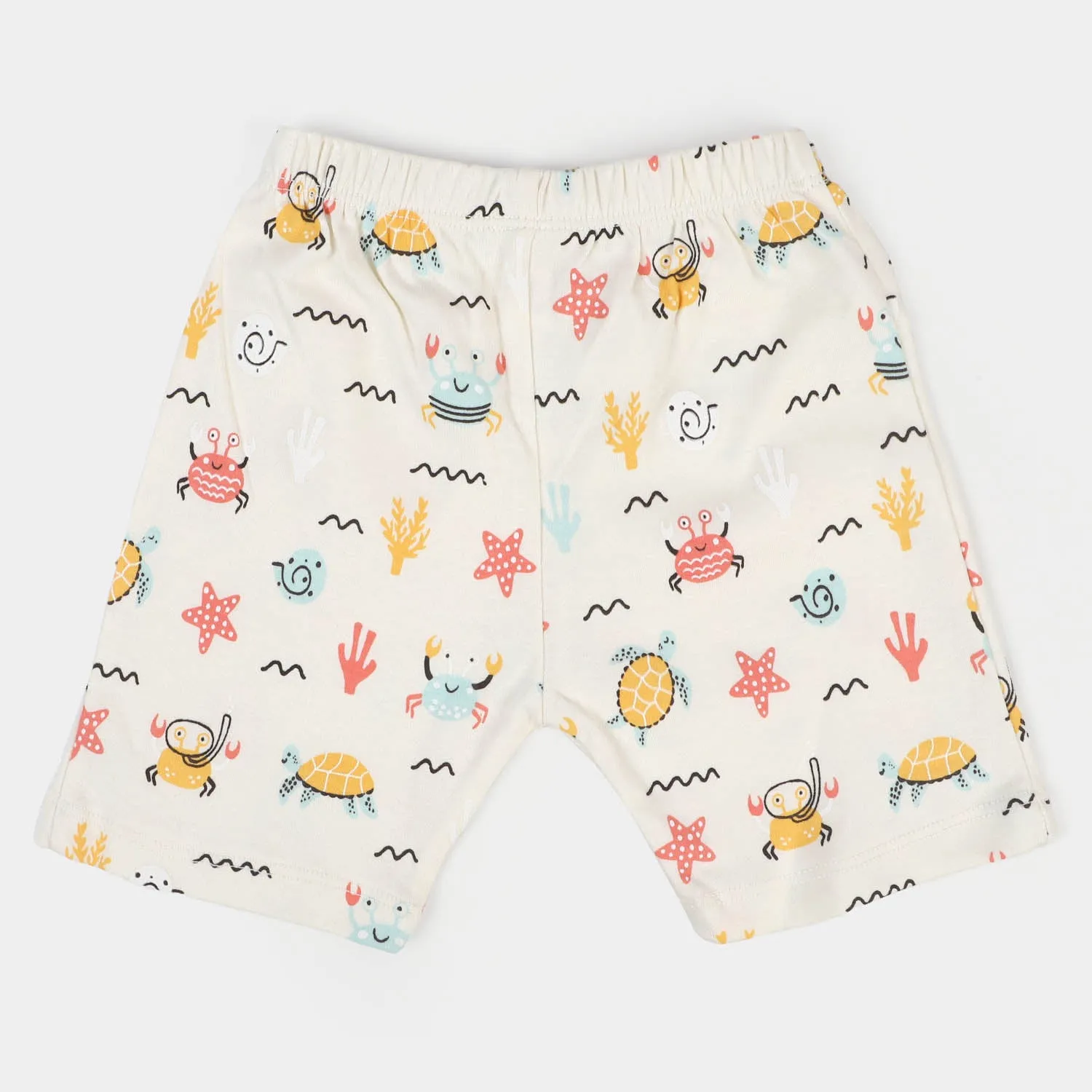Infant Boys Cotton Short 3Pcs Marine - Multi