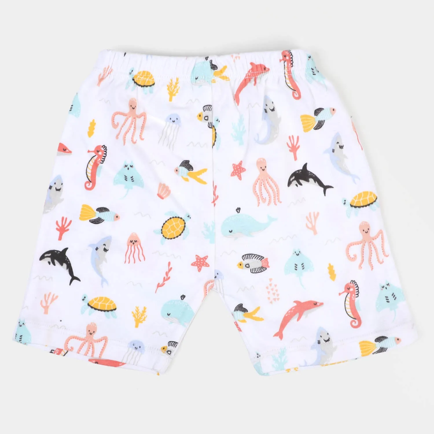 Infant Boys Cotton Short 3Pcs Marine - Multi