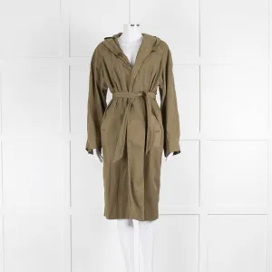 Isabel Marant Etoile Khaki Hooded Raincoat