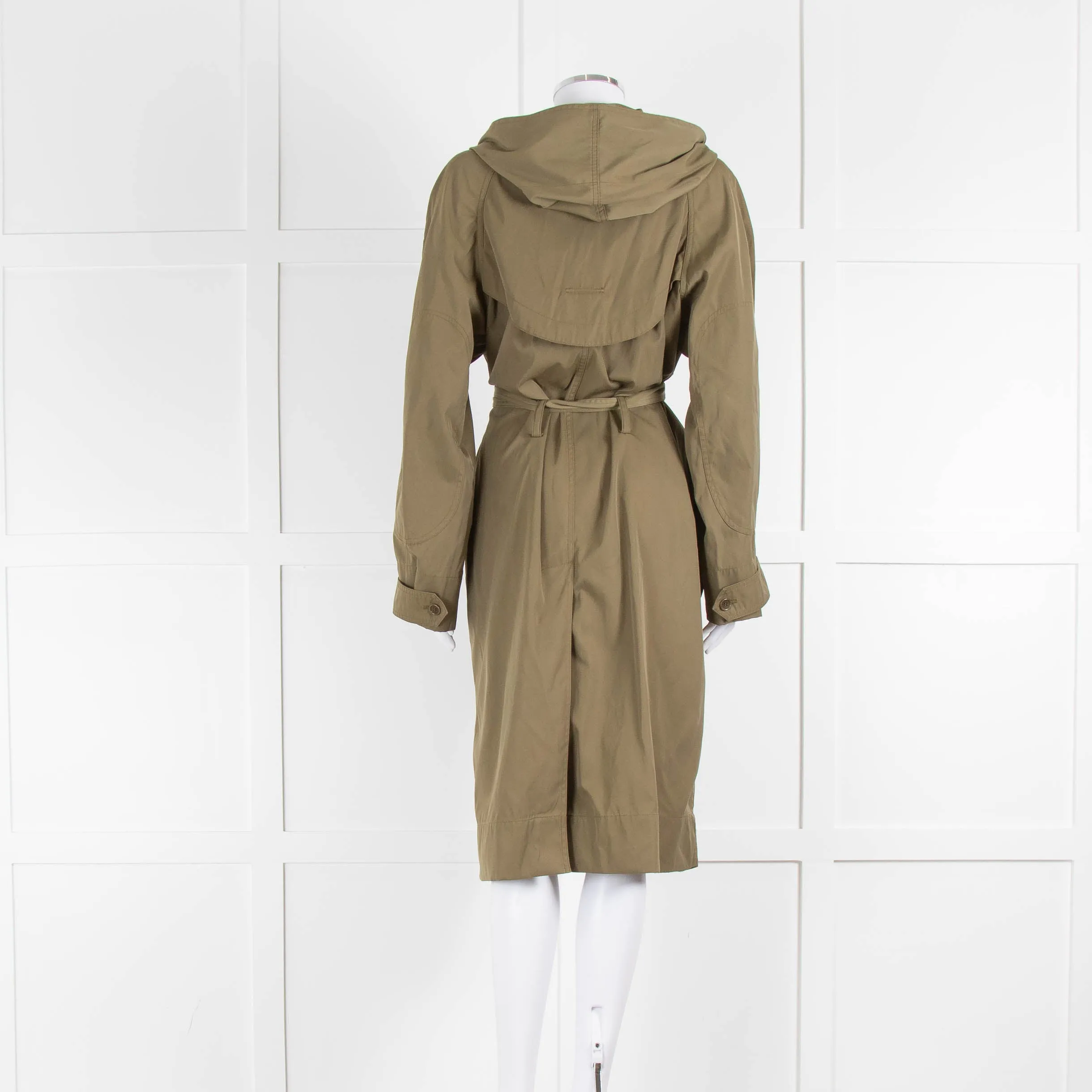Isabel Marant Etoile Khaki Hooded Raincoat