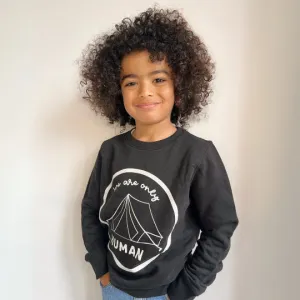 Kids Human Sweatshirts - Black