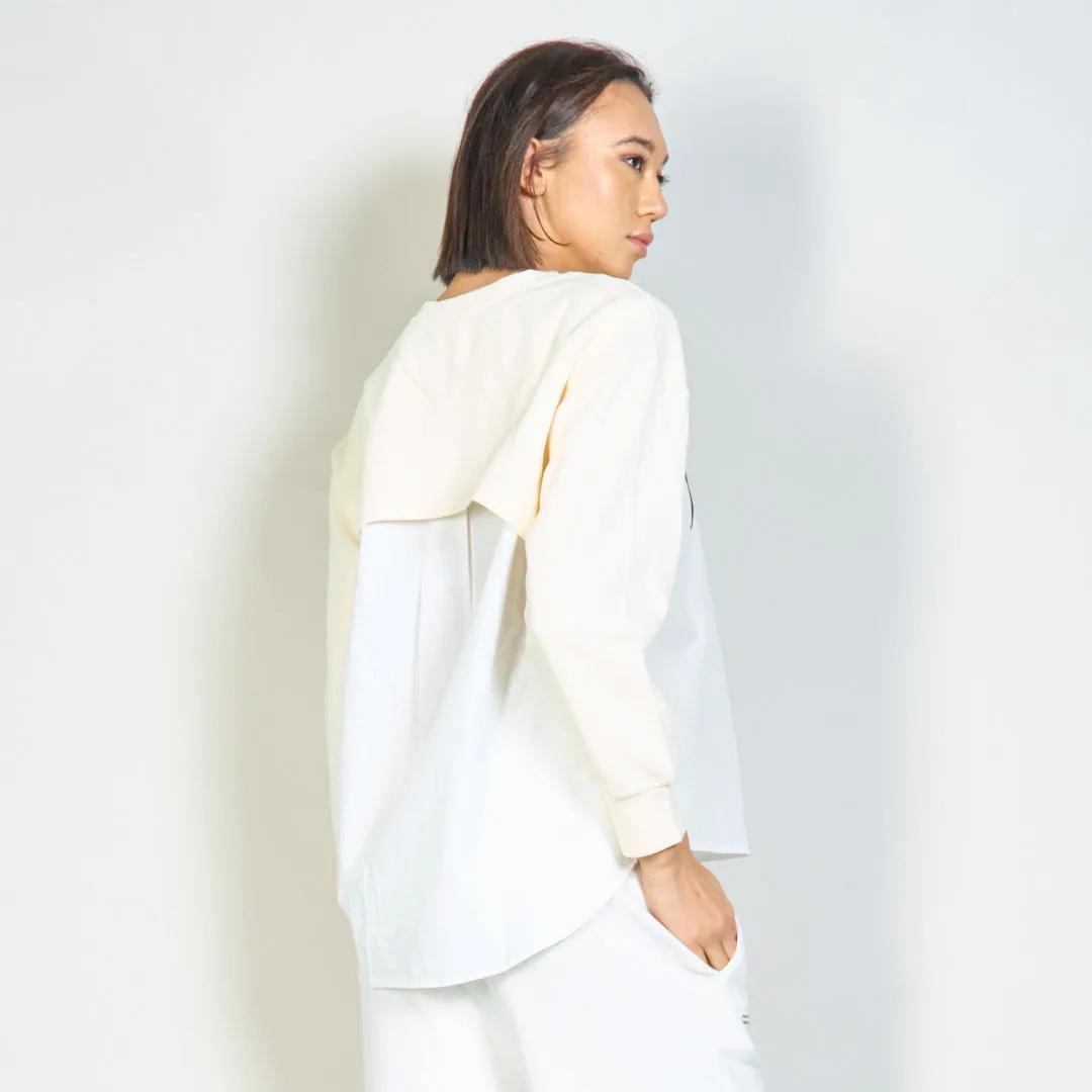 Layered "Paris" contrast sweatshirt wholesale