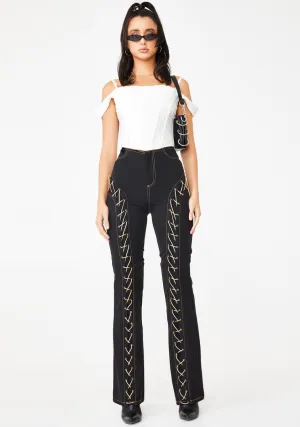 Loretta Lace Up Pants
