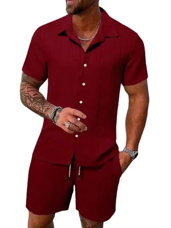 Men's Beach Casual Shorts Set