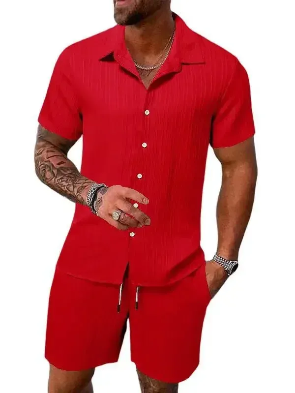 Men's Beach Casual Shorts Set