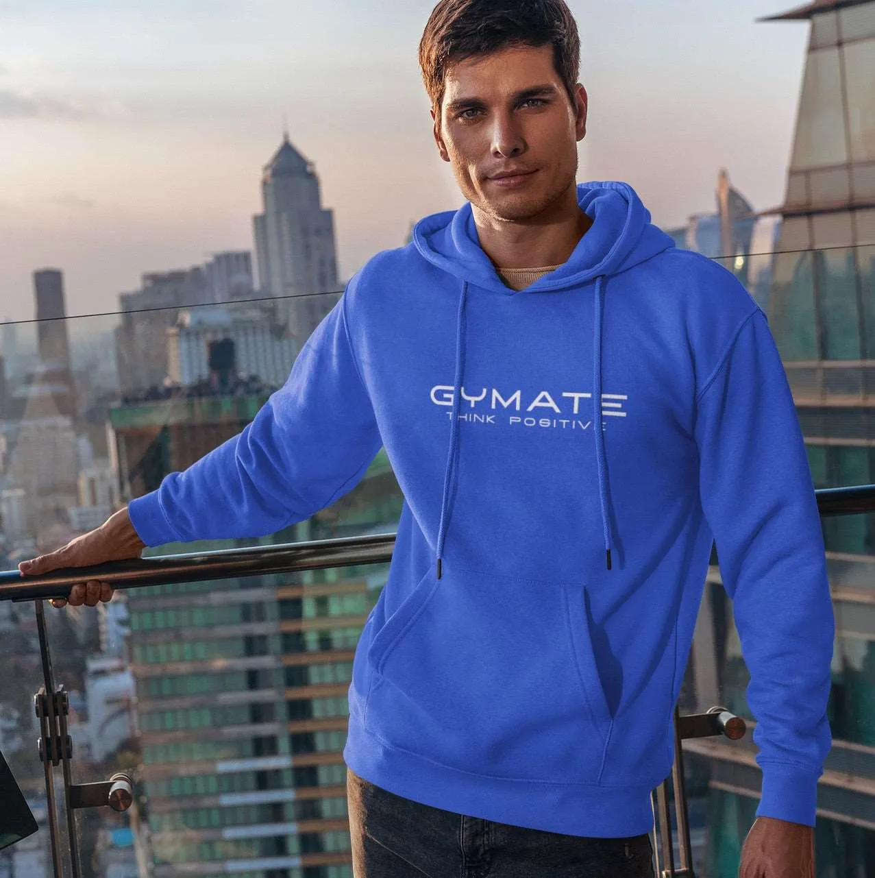 Mens Hoodies Designer Gymate Original Think Positive [ctr/lge]