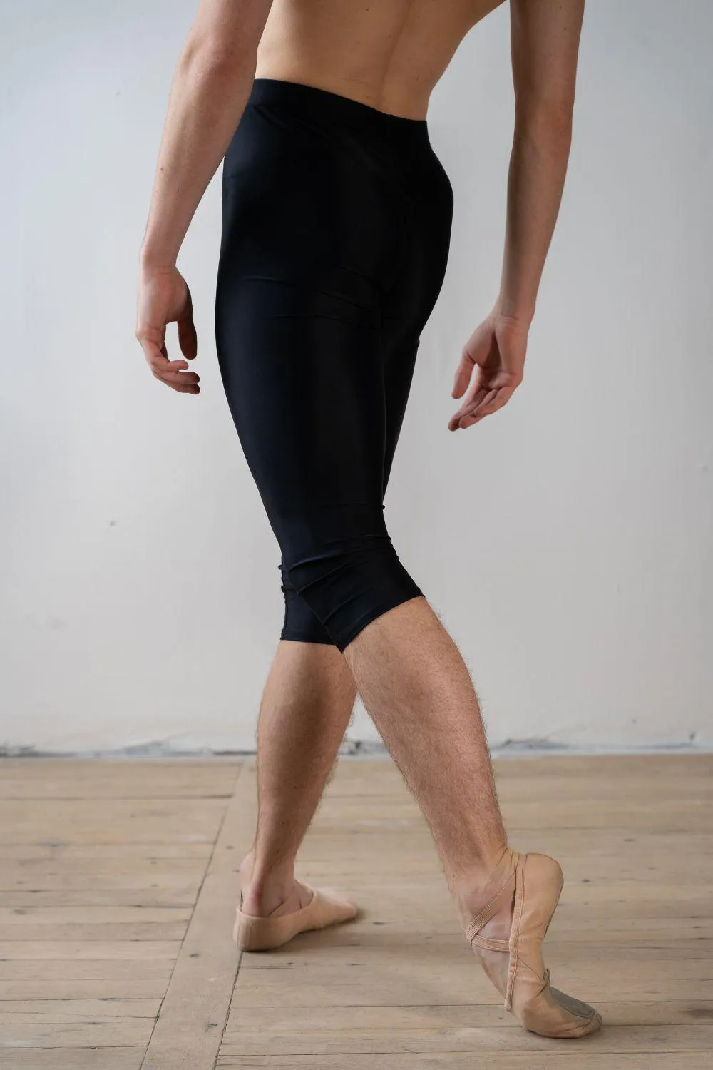Men's Modbury Below Knee Dance Tights - Black