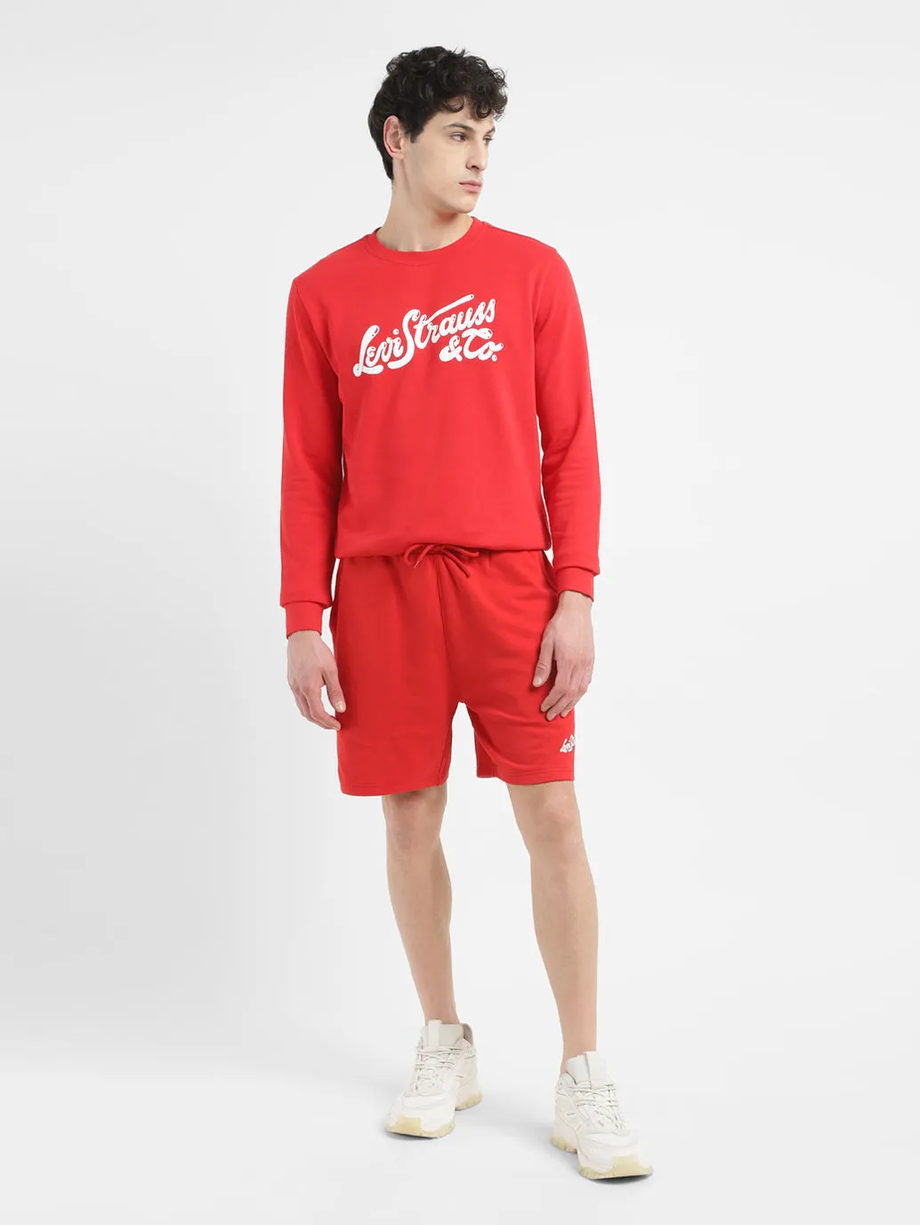 Men's Red Regular Fit Shorts