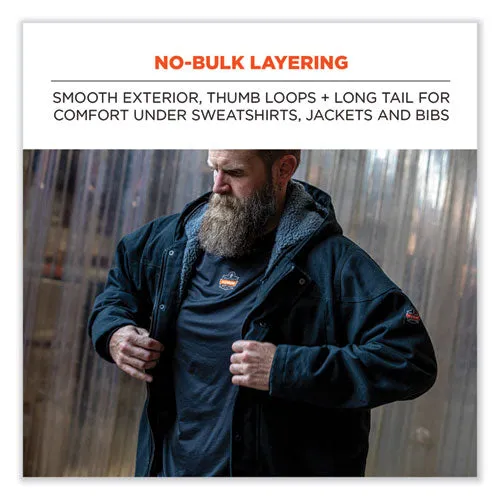 N-ferno 6435 Midweight Long Sleeve Base Layer Shirt, 3x-large, Black, Ships In 1-3 Business Days